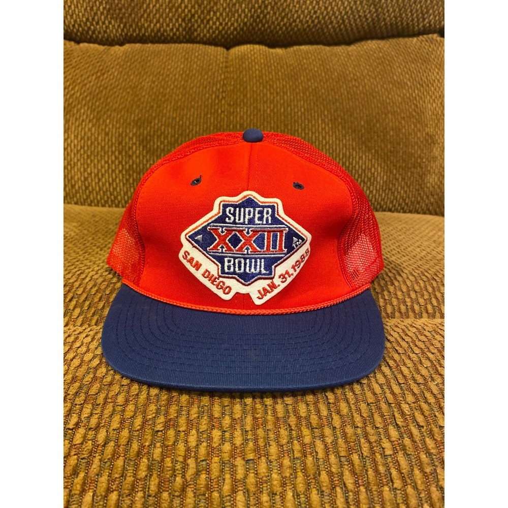 Vintage 1988 Super Bowl 22 Snapback Trucker Hat